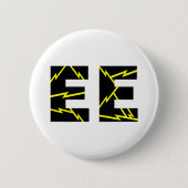 Geladen EE Electrical Engineering Ronde Button 5,7 Cm (Voorkant)
