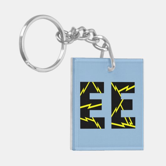 Geladen EE Electrical Engineering Sleutelhanger (Voorkant Links)