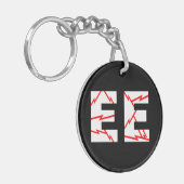 Geladen EE Electrical Engineering Sleutelhanger (Voorkant Links)