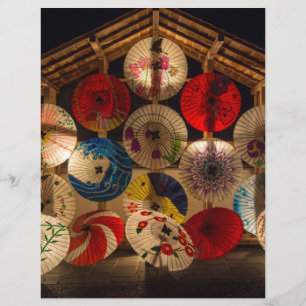 gelamineerd parasols plakboekpapier