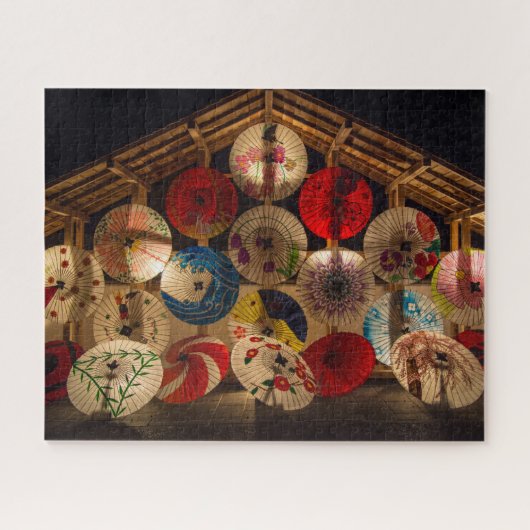 gelamineerde parasols legpuzzel (Horizontaal)