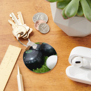 gelanceerde Bowls en Jack, keyring Sleutelhanger