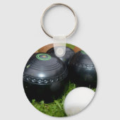 gelanceerde Bowls en Jack, keyring Sleutelhanger (Achterkant)