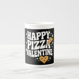 Gelange Pizza Valentijn Grappige Pizza Liefdesontw Porselein Kop
