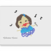 Gelantina Gomez Zingende Sticker (Voorkant)