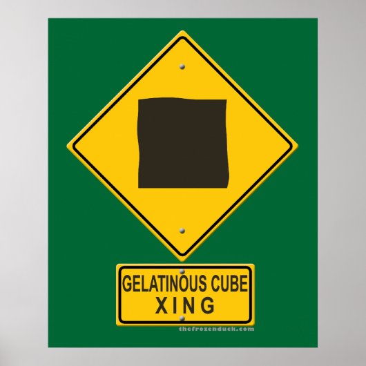 Gelatinous Cube XING Poster (Voorkant)