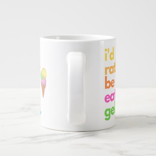 Gelato Coffee Mok - "Ik zou liever..." (Achterkant)