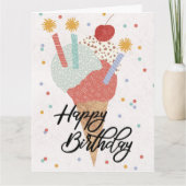 Gelato Fun Anniversaire Carte de voeux pliée (Devant)