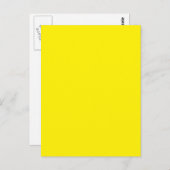 gelb briefkaart (Voorkant / Achterkant)