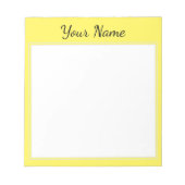 Gelb personalisiert notitieblok (Voorkant)