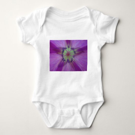 Gelb-violetter Blütenstern Romper (Voorkant)