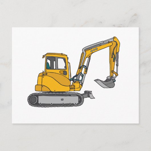 Gelber Bagger Briefkaart (Voorkant)