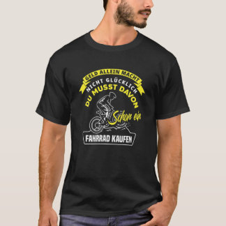 Geld alleen maakt geen vrolijke fiets t-shirt