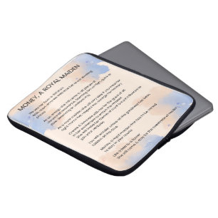 Geld, een Inspirerend gedicht van Royal Maiden Laptop Sleeve