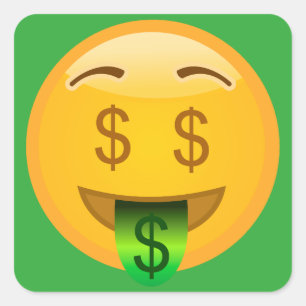 Geld Emoji Vierkante Sticker