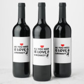 GELD EN VERLIES WIJN ETIKET (Flessen)