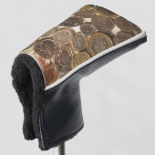 Geld Golfheadcover (3/4 voorkant)