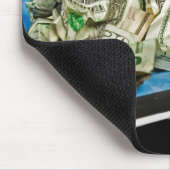 Geld in stofpan muismat (Hoek)