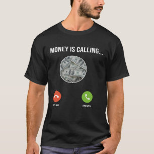 Geld is één van de geldcitaten aan het bellen Gel T-shirt