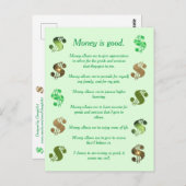 Geld is goed, Bevestigingen op Briefkaarten (Voorkant / Achterkant)