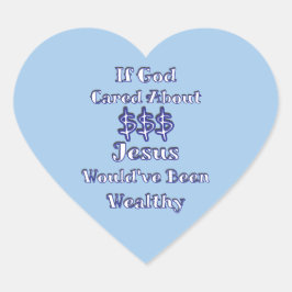 Geld is niet alles hart sticker