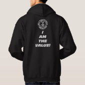 Geld is niet echt. Dat ben ik. Hoodie (Achterkant)
