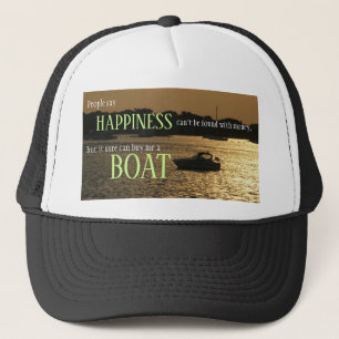 Geld kan geen geluk boat kopen op de haven trucker pet