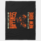Geld kan geen geluk kopen, maar een nieuwe Bike-mo Fleece Deken (Voorkant)