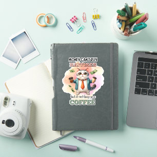 Geld Kan Geluk Niet Kopen Funny Kat Liefhebber Ges Sticker