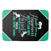 Geld kan paarden kopen Mint Green Badmat (Voorkant)