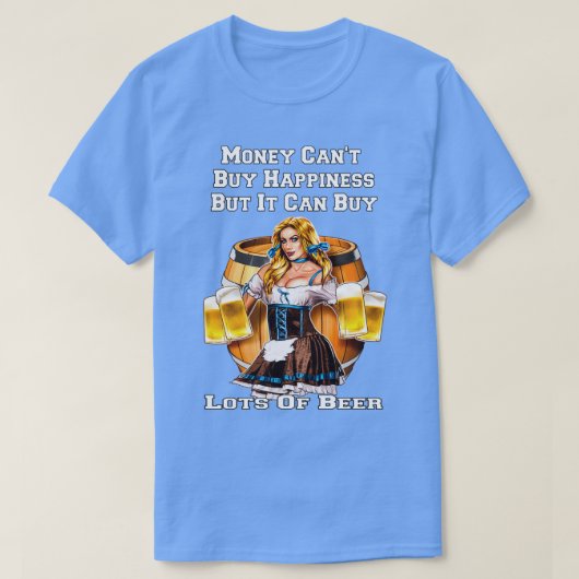Geld kan veel biesmaffiabierdrank kopen t-shirt (Design voorkant)