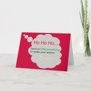 Geld Kerst Kaart