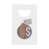Geld Kredietkaart Flessenopener (Voorkant)