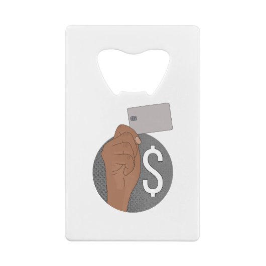 Geld Kredietkaart Flessenopener (Achterkant)