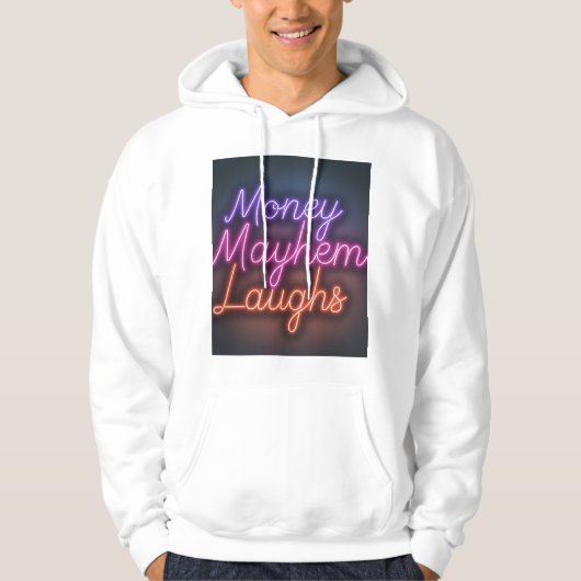 Geld Mayhem lacht. Hoodie (Voorkant)