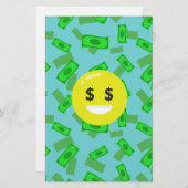 geld met emoji briefpapier (Voorkant / Achterkant)