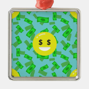 geld met emoji metalen ornament