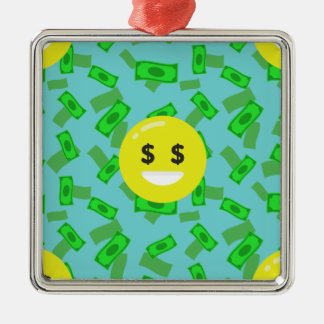 geld met emoji metalen ornament