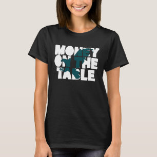 Geld op tafel t-shirt