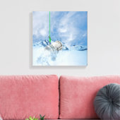 geld op vishaak canvas afdruk (Insitu (Woonkamer))