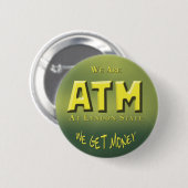 Geld ophalen ronde button 5,7 cm (Voorkant /achterkant)