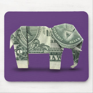 Geld Origami Olifant Muismat