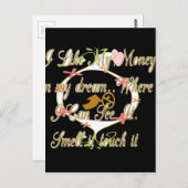 Geld praat in mijn dromen en ik hou ervan.png briefkaart (Voorkant / Achterkant)