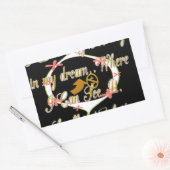 Geld praat in mijn dromen en ik hou ervan.png rechthoekige sticker (Envelop)