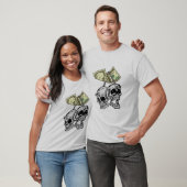 geld schedel T-shirt ontwerp, hoge kwaliteit, HD-a (Unisex)