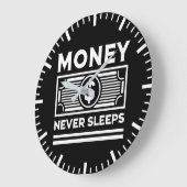 Geld slaapt nooit - drukte, grind, succes grote klok (Hoek)