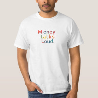 "Geld spreekt boekdelen" T-shirt
