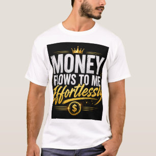 Geld stroomt moeiteloos naar mij – Luxe rijkdom Mi T-shirt