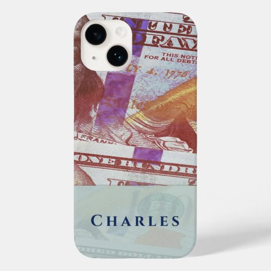 Geld Telefoon Persoonlijke naam iPhone 14 Case-Mate iPhone Case (Achterkant)