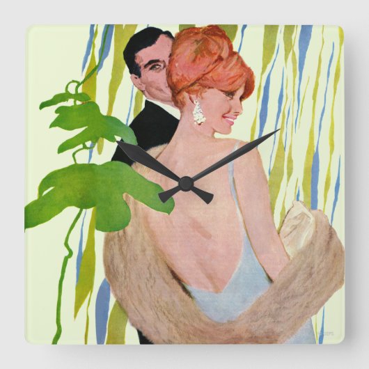 Geld voor haar vierkante klok (Voorkant)